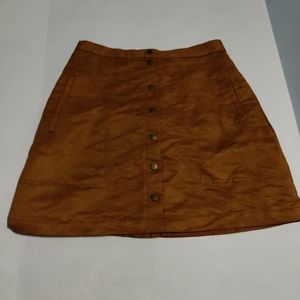 H&M Vegan Suede Skirt